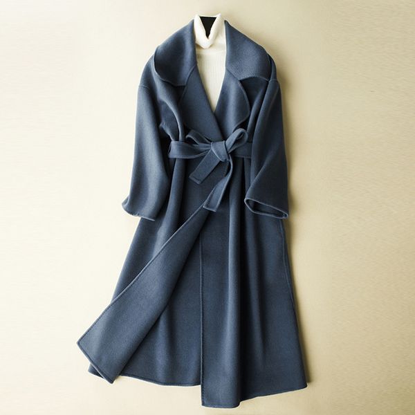 women's jackets winter women wool coat korean fashion double faced cashmere adjustable waist slim jacket ladies long windbreaker q886 2, Black;brown
women's jackets winter women wool coat korean fashion double faced cashmere adjustable waist slim jacket ladies long windbreaker q886 2, Black;brown