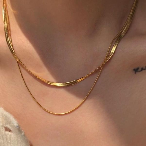 gold snale chain herringbone necklace 18k gold plated dainty choker necklace for women girls , snake chain necklace fashion jewelry for gift, Silver
gold snale chain herringbone necklace 18k gold plated dainty choker necklace for women girls , snake chain necklace fashion jewelry for gift, Silver