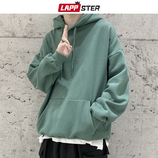 men s hoodies sweatshirts lappster men colors solid hooded mens black pocket harajuku streetwear male loose plus size 230223
men s hoodies sweatshirts lappster men colors solid hooded mens black pocket harajuku streetwear male loose plus size 230223