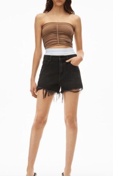 women's shorts 122097 classic designer brand women spring summer splicing multi panel waist denim versatile casual a2 230222, White;black
women's shorts 122097 classic designer brand women spring summer splicing multi panel waist denim versatile casual a2 230222, White;black