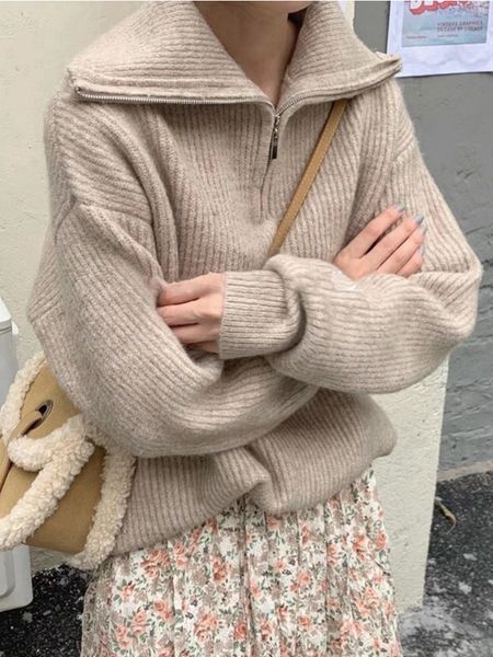 women's sweaters women sweater oversize zipper knitted pullover long sleeve solid color loose ladies sweaters autumn winter women', White;black
women's sweaters women sweater oversize zipper knitted pullover long sleeve solid color loose ladies sweaters autumn winter women', White;black