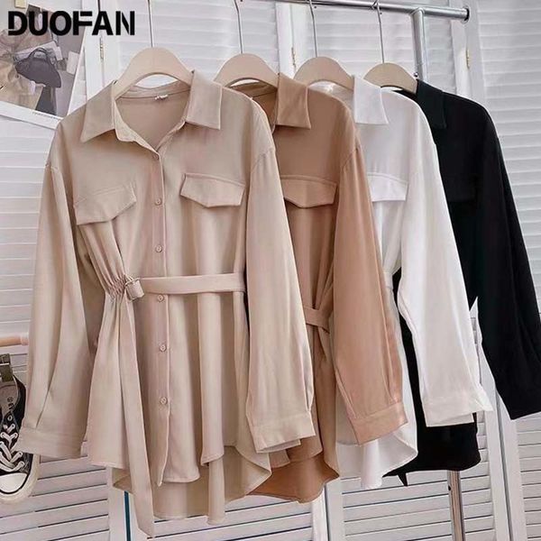 women's blouses shirts duofan blusas mujer de moda female tunic lapel shirts long sleeve chic niche design lace-up women's blouse, White
women's blouses shirts duofan blusas mujer de moda female tunic lapel shirts long sleeve chic niche design lace-up women's blouse, White