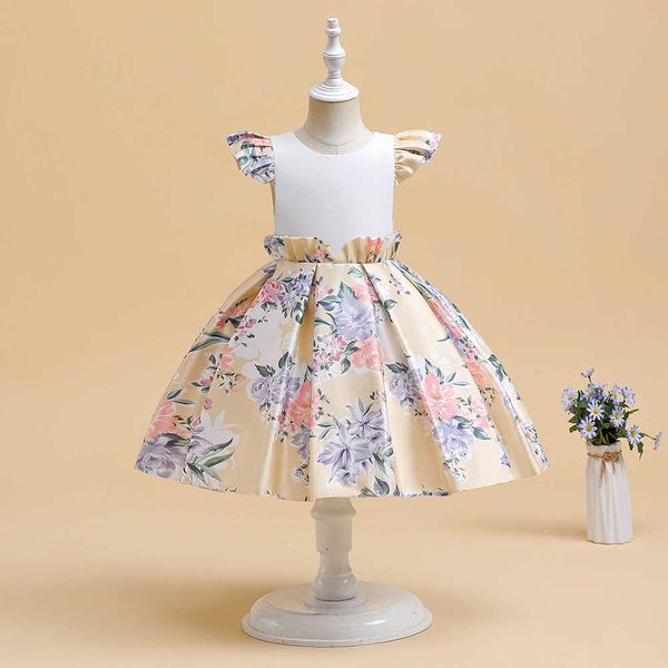 girl's dresses new floral baby girl dress kids clothes for birthday party princess casual satin children girls costume vestidos 3-7 yea, Red;yellow
girl's dresses new floral baby girl dress kids clothes for birthday party princess casual satin children girls costume vestidos 3-7 yea, Red;yellow