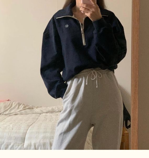 women's hoodies sweatshirts rect 100 pure cotton women long sleeve embroidery springfall zipper pull over 230223, Black
women's hoodies sweatshirts rect 100 pure cotton women long sleeve embroidery springfall zipper pull over 230223, Black