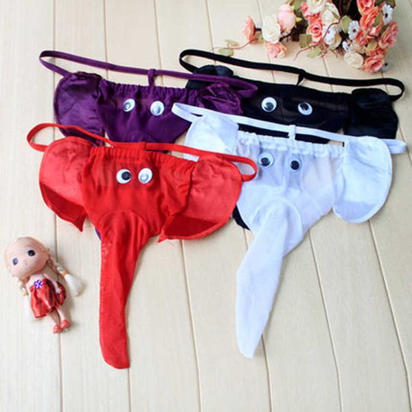 underwear thong men's fun underwear elephant cartoon pants trunk, Black;brown
underwear thong men's fun underwear elephant cartoon pants trunk, Black;brown