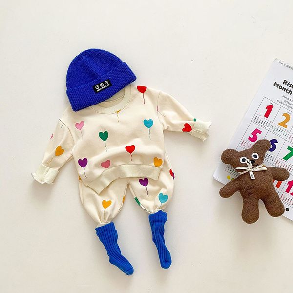 clothing sets milancel autumn baby clothing set heart print infant girls hoodie suit casual boys sweatshirts suit 230223, White
clothing sets milancel autumn baby clothing set heart print infant girls hoodie suit casual boys sweatshirts suit 230223, White