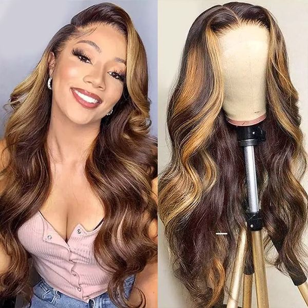 highlight wig human hair body wave ombre human hair wig brazilian full t part for women honey blonde lace front wig, Black
highlight wig human hair body wave ombre human hair wig brazilian full t part for women honey blonde lace front wig, Black