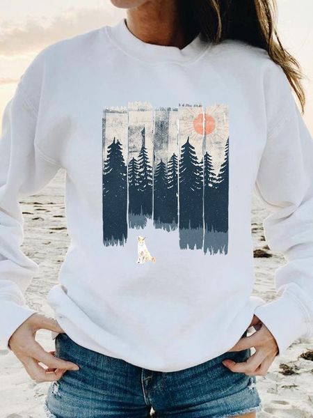 women's hoodies sweatshirts graphic women print female spring autumn wild animal mountain 90s fashion casual long sleeve clothing pullo, Black
women's hoodies sweatshirts graphic women print female spring autumn wild animal mountain 90s fashion casual long sleeve clothing pullo, Black