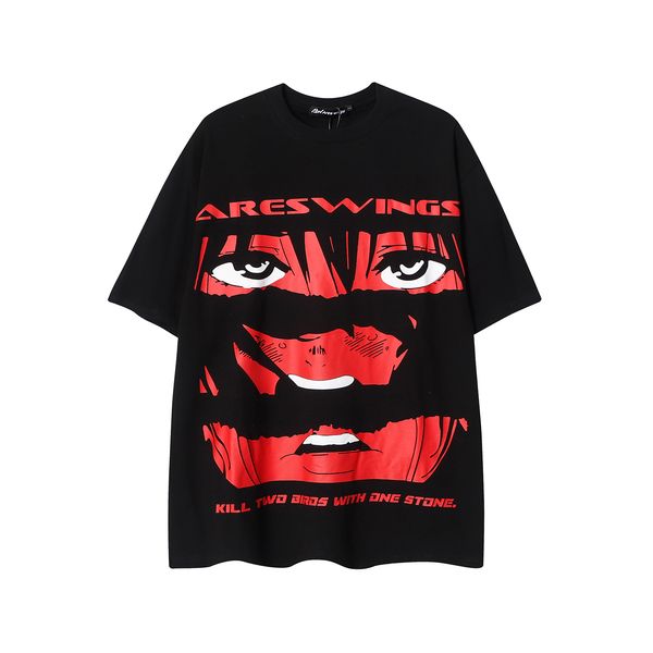letter print short sleeve men's t-shirts round neck hip hop cotton oversized casual loose tee, White;black
letter print short sleeve men's t-shirts round neck hip hop cotton oversized casual loose tee, White;black