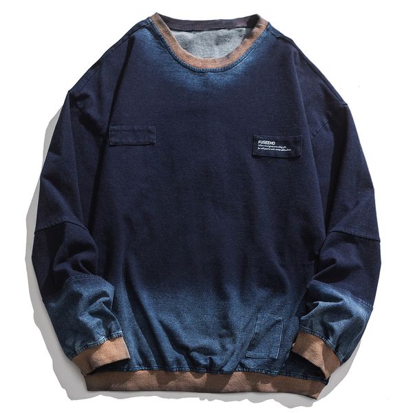 men s hoodies sweatshirts lacible vintage denim gradient sweatshirt hip hop streetwear tie dye men women fall winter fleece cotton pullover, Black
men s hoodies sweatshirts lacible vintage denim gradient sweatshirt hip hop streetwear tie dye men women fall winter fleece cotton pullover, Black