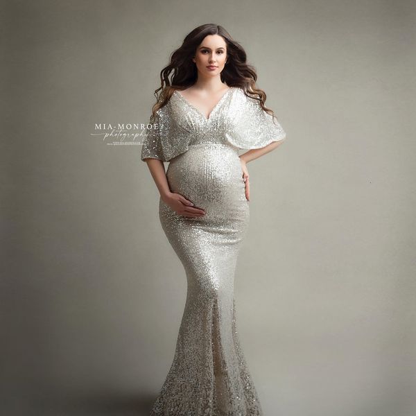 sleep lounge maternity pography dresses sequins vneck fishtail party elegant po shoot clothing for women 230223, White
sleep lounge maternity pography dresses sequins vneck fishtail party elegant po shoot clothing for women 230223, White