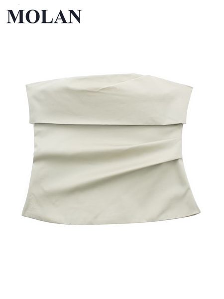 women's blouses shirt strapless bustier woman crop stylish cropped back zipper fashion female chic 230223, White
women's blouses shirt strapless bustier woman crop stylish cropped back zipper fashion female chic 230223, White