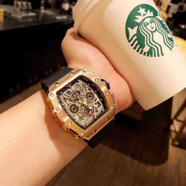 luxury mens millerwatch mechanics watch richa silicone barrel shaped mechanical automat milles r rm011 fully the same multifunctional, Black;brown
luxury mens millerwatch mechanics watch richa silicone barrel shaped mechanical automat milles r rm011 fully the same multifunctional, Black;brown