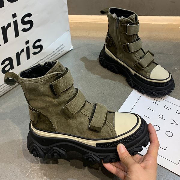boot canvas flats platform sport chelsea ankle autumn designer thick ladies running shoes casual gladiator botas 230223, Black
boot canvas flats platform sport chelsea ankle autumn designer thick ladies running shoes casual gladiator botas 230223, Black
