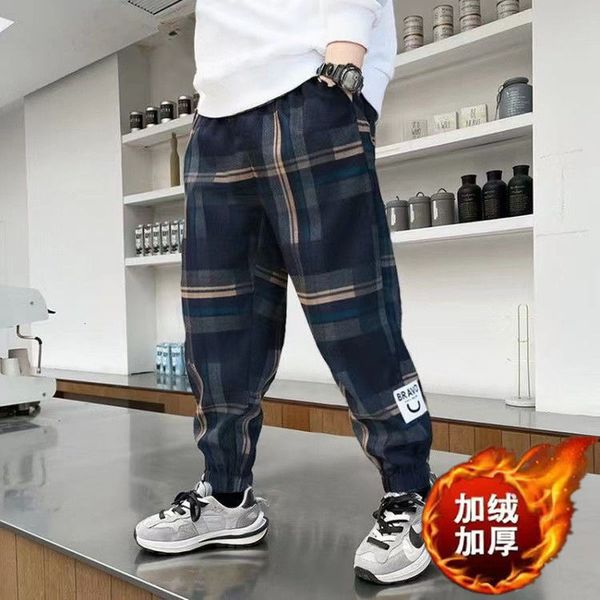 trousers winter kid boys plaid plus velet pants for children boy warm thick casual cotton children's autumn sports 230223, Blue
trousers winter kid boys plaid plus velet pants for children boy warm thick casual cotton children's autumn sports 230223, Blue