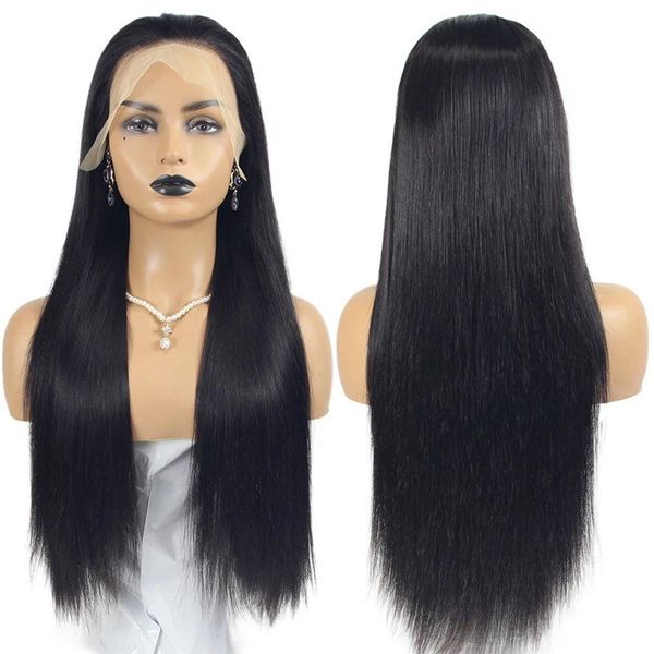 straight lace frontal wigs for women human hair pre plucked 13x6 glueless hd transparent 30 inch brazilian hair wigs, Black
straight lace frontal wigs for women human hair pre plucked 13x6 glueless hd transparent 30 inch brazilian hair wigs, Black
