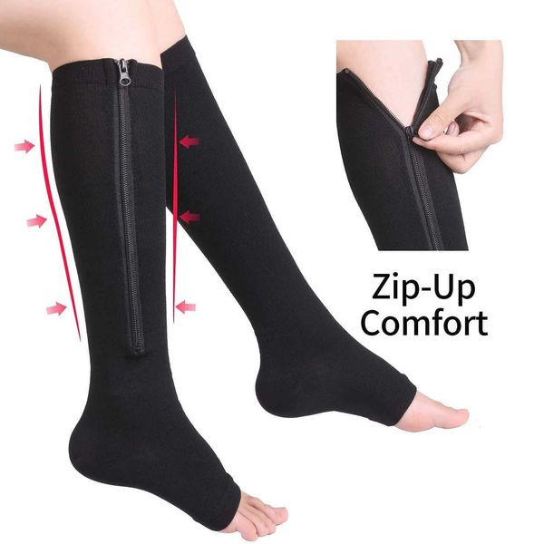 5pc socks hosiery compression socks running sports socks hiking men women knee high zipper socks antifatigue compression socks stretchy sox, Black;white
5pc socks hosiery compression socks running sports socks hiking men women knee high zipper socks antifatigue compression socks stretchy sox, Black;white