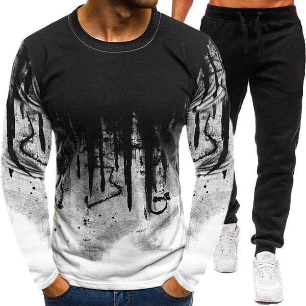 mens tracksuits longsleeved tshirt sportspant sets spring autumn men casual trousers 2 piece suit male clothing 230223, Gray
mens tracksuits longsleeved tshirt sportspant sets spring autumn men casual trousers 2 piece suit male clothing 230223, Gray