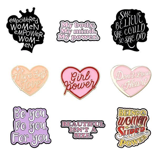 cartoon heart brooches set 9pcs letter badges for girl feminism lapel pin quotations of encouraging women small jewelry gift accessories, Gray
cartoon heart brooches set 9pcs letter badges for girl feminism lapel pin quotations of encouraging women small jewelry gift accessories, Gray