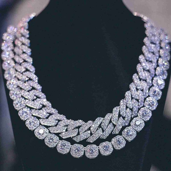 luxury fashion gold plated zircon diamond iced out miami cuban link chain for men women, Silver
luxury fashion gold plated zircon diamond iced out miami cuban link chain for men women, Silver