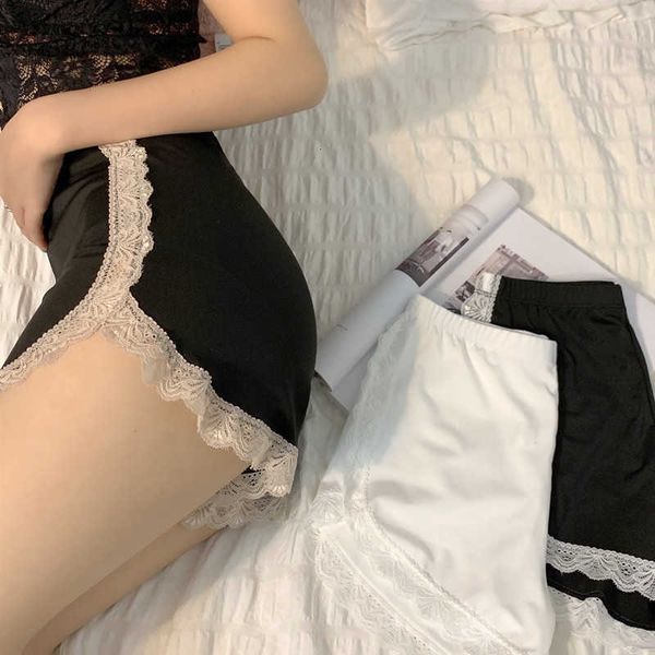 women's safety pants summer girls' with anti-light bottom lace women's short home can wear small shorts, Black;white
women's safety pants summer girls' with anti-light bottom lace women's short home can wear small shorts, Black;white