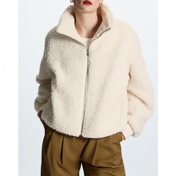 women's jacket turndown collar beige lamb furry jacket winter ladies casual loose zipper warm coat and outwear 230223, Black;brown
women's jacket turndown collar beige lamb furry jacket winter ladies casual loose zipper warm coat and outwear 230223, Black;brown