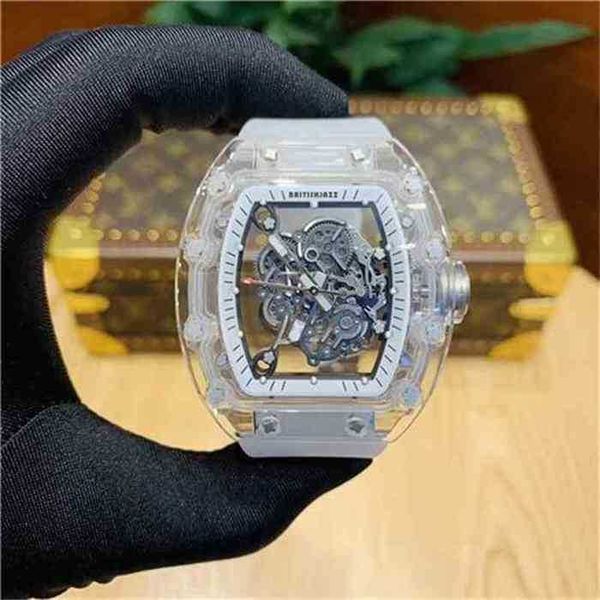 wr luxury mens mechanics watch richa rm055 fully transparent hollow out mechanical waterproof wine barrel large dial fashion versatile fltx, Black;brown
wr luxury mens mechanics watch richa rm055 fully transparent hollow out mechanical waterproof wine barrel large dial fashion versatile fltx, Black;brown