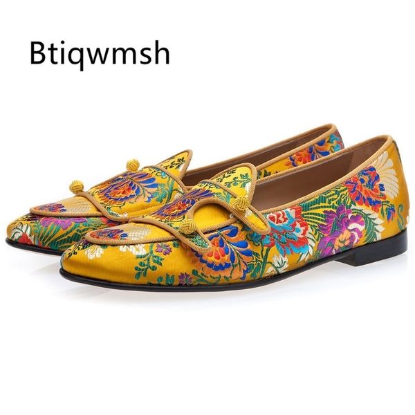 dress shoes yellow handmade embroidered man round toe flower knot flats loafer mail slip on luxury wedding men 230223, Black
dress shoes yellow handmade embroidered man round toe flower knot flats loafer mail slip on luxury wedding men 230223, Black