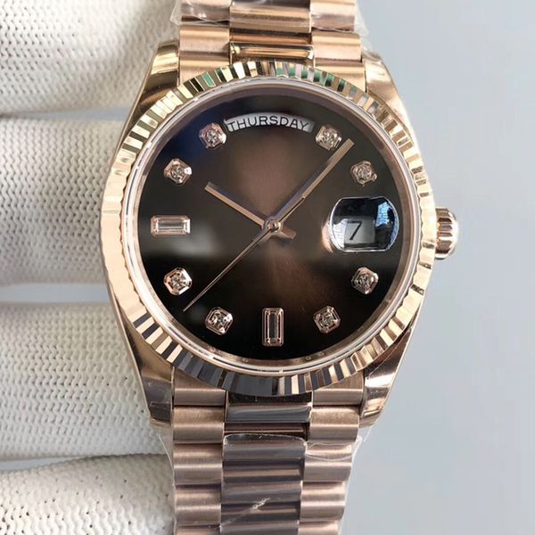 dhgate week mens watches date automatic machine 40mm gold 904l stainless steel strap sapphire with diamond st9 hidden aik folding buckle roo, Slivery;brown
dhgate week mens watches date automatic machine 40mm gold 904l stainless steel strap sapphire with diamond st9 hidden aik folding buckle roo, Slivery;brown