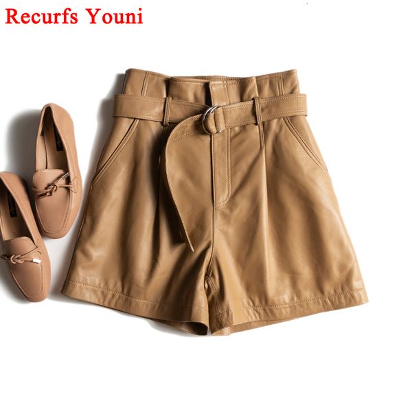 women's shorts winter women harajuku genuine leather with belt double ring elastic high waist casual mujer booty scanties 230222, White;black
women's shorts winter women harajuku genuine leather with belt double ring elastic high waist casual mujer booty scanties 230222, White;black