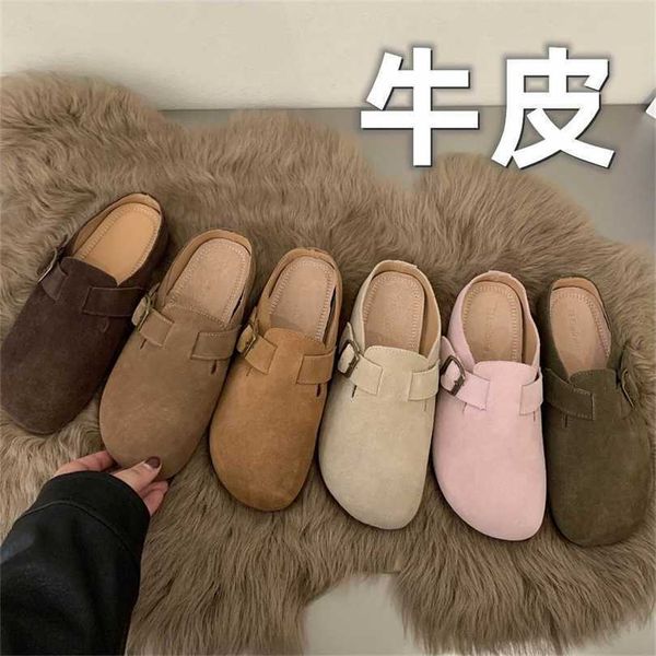 luxury slippers designer birkinstocks sandals handmade real leather bag head half slippers spring and summer 2023 new style literary flat bo, Black
luxury slippers designer birkinstocks sandals handmade real leather bag head half slippers spring and summer 2023 new style literary flat bo, Black
