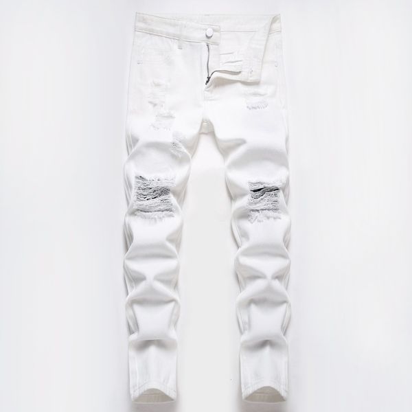 jeans european and american boys pure white straight ripped midwaist washed cotton casual pants 230223, Blue
jeans european and american boys pure white straight ripped midwaist washed cotton casual pants 230223, Blue