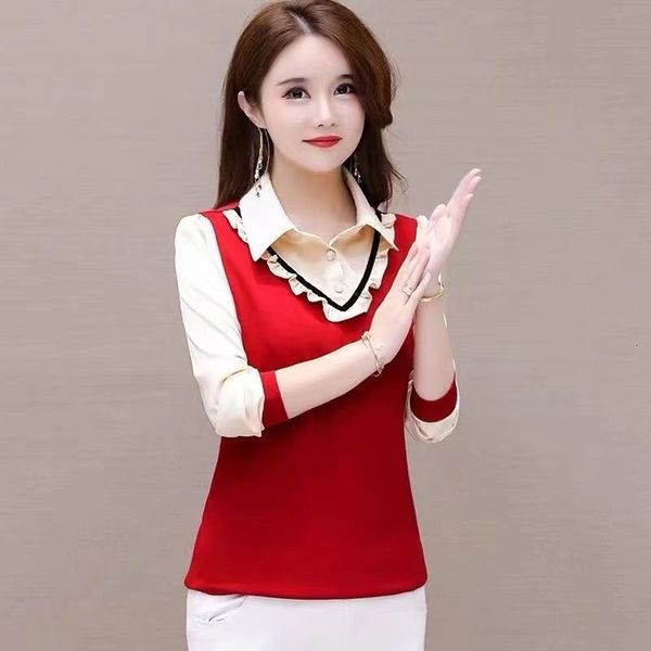 women's blouses shirts fake twopiece bottoming shirt spring autumn printing fashion allmatch longsleeved blouse 230223, White
women's blouses shirts fake twopiece bottoming shirt spring autumn printing fashion allmatch longsleeved blouse 230223, White