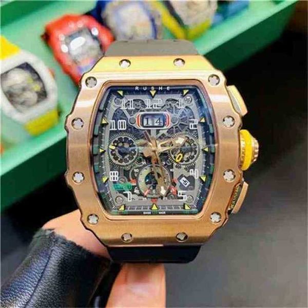business mechanics watch richa carbon fiber automatic mechanical wine barrel milles luxury movement mens, Black;brown
business mechanics watch richa carbon fiber automatic mechanical wine barrel milles luxury movement mens, Black;brown