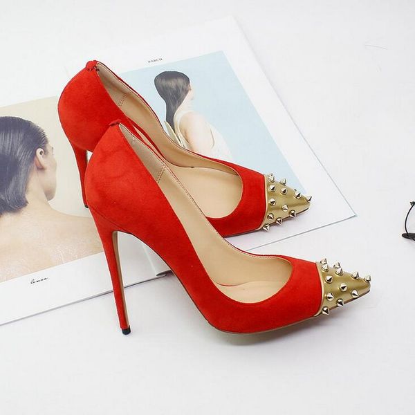 fashion women pumps red bottoms cl shoes new suede leather spikes pointy toe high heels stiletto stripper bride wedding shoes brand high-hee, Black
fashion women pumps red bottoms cl shoes new suede leather spikes pointy toe high heels stiletto stripper bride wedding shoes brand high-hee, Black