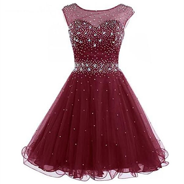 short homecoming dresses backless crystal party gowns scoop tulle ball gown little princess birthday mini prom graudation cocktail party gow, Blue;pink
short homecoming dresses backless crystal party gowns scoop tulle ball gown little princess birthday mini prom graudation cocktail party gow, Blue;pink