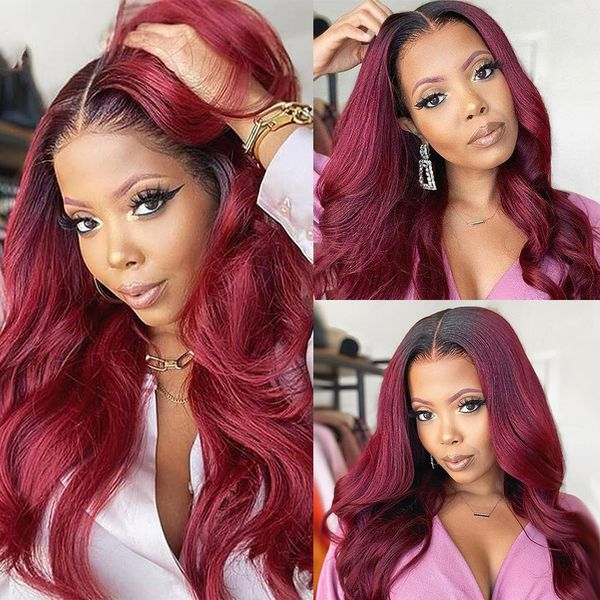 rxy 1b 99j burgundy lace front wig hd lace frontal wigs for women t part wig red colored body wave lace pre plucked, Black
rxy 1b 99j burgundy lace front wig hd lace frontal wigs for women t part wig red colored body wave lace pre plucked, Black