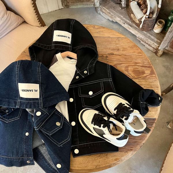 hoodies sweatshirts children's jacket autumn boys girls solid color short hooded denim coat 230222, Black
hoodies sweatshirts children's jacket autumn boys girls solid color short hooded denim coat 230222, Black