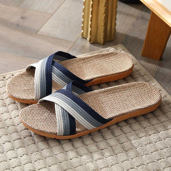 slippers dome cameras men shoes slippers linen home indoor open toe flat shoe beach slippers striped spliced rubber sandals zapatillas hombr, Black
slippers dome cameras men shoes slippers linen home indoor open toe flat shoe beach slippers striped spliced rubber sandals zapatillas hombr, Black
