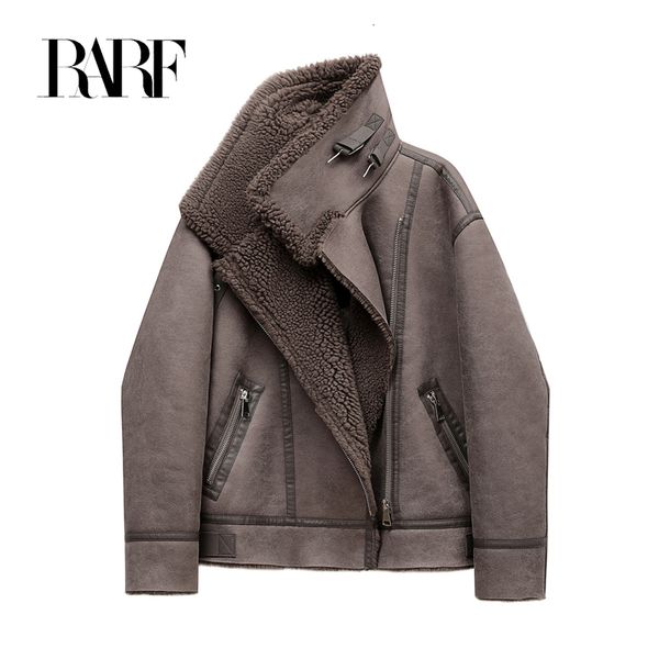 women's vests rarf 2023 zipper for locomotive autumn winter women's thickened warm double sided short jacket brown coat 230222, Black;white
women's vests rarf 2023 zipper for locomotive autumn winter women's thickened warm double sided short jacket brown coat 230222, Black;white