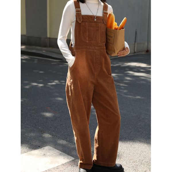 women's jumpsuits rompers brown corduroy jumpsuits women autumn straight baggy overalls vintage loose casual wide leg trousers female 2, Black;white
women's jumpsuits rompers brown corduroy jumpsuits women autumn straight baggy overalls vintage loose casual wide leg trousers female 2, Black;white
