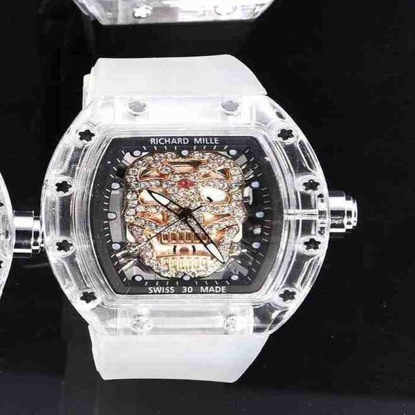 fashion luxury mens mechanics watch richa milles rhinestone skull hollowed out trendy personality wine barrel leisure e5hf, Black;brown
fashion luxury mens mechanics watch richa milles rhinestone skull hollowed out trendy personality wine barrel leisure e5hf, Black;brown