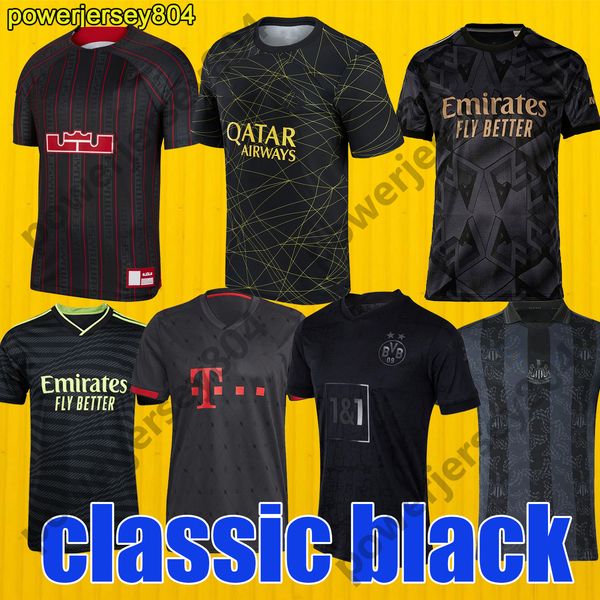 22 23 24 black soccer jerseys black football shirts men summer tee shirts thailand club psgs bvb dortmunds real madrids bayerns arsena ls n, Black;yellow
22 23 24 black soccer jerseys black football shirts men summer tee shirts thailand club psgs bvb dortmunds real madrids bayerns arsena ls n, Black;yellow