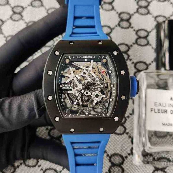 luxury mens mechanics watch richa wine barrel mechanical hollow famous tourbillon luminous waterproof retro national tide brand same gb93, Black;brown
luxury mens mechanics watch richa wine barrel mechanical hollow famous tourbillon luminous waterproof retro national tide brand same gb93, Black;brown