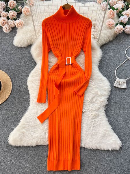 casual dresses yuoomuoo limited women autumn winter elegant turtleneck knitted sweater with belt lady wrap hips bodycon 230223, Black;gray
casual dresses yuoomuoo limited women autumn winter elegant turtleneck knitted sweater with belt lady wrap hips bodycon 230223, Black;gray