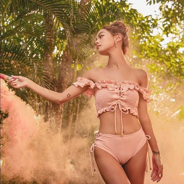 japanese and korean classic style split bikini swimsuit womens ins internet, White;black
japanese and korean classic style split bikini swimsuit womens ins internet, White;black