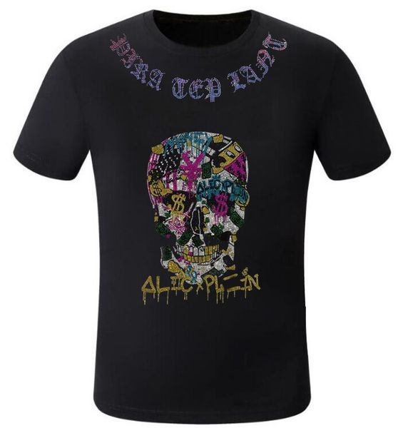 for holiday asian size s-3xl 2023 brand new designer rhinestone men's t-shirts, White;black