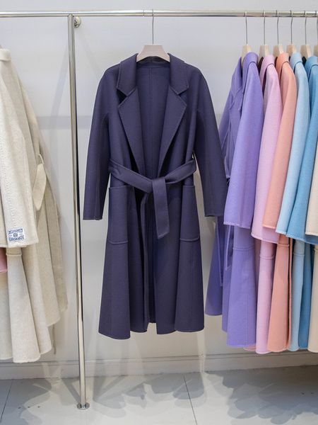 women's jackets spring autumn women wool coat long woolen jacket solid color turn down collar fashion streetwear with belt lady office, Black;brown
women's jackets spring autumn women wool coat long woolen jacket solid color turn down collar fashion streetwear with belt lady office, Black;brown