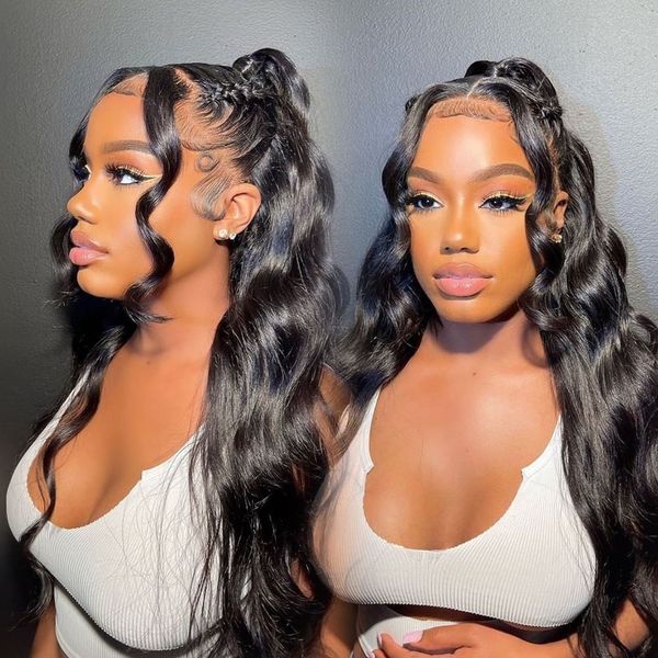 body wave 360 full lace wig human hair pre plucked hd lace frontal wig brazilian hair wigs for women lace swiss lace, Black
body wave 360 full lace wig human hair pre plucked hd lace frontal wig brazilian hair wigs for women lace swiss lace, Black
