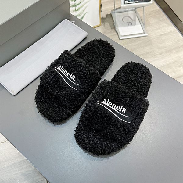 couples wool slippers womens wool designer slippers wear autumn winter embroidered letter slippers, Black
couples wool slippers womens wool designer slippers wear autumn winter embroidered letter slippers, Black